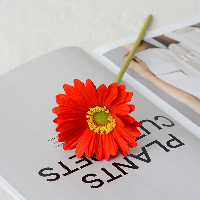 Bulk Clearance 11.8" Small Real Touch Artificial Daisy Gerbera Stems Wholesale