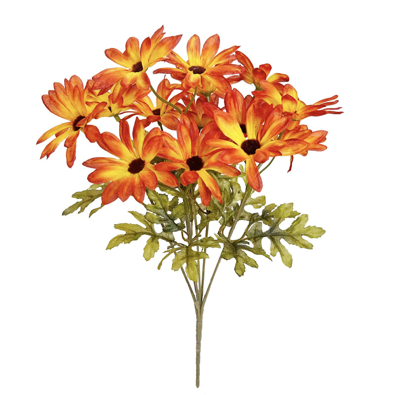 Bulk 13.7" Artificial Daisy Bush Bouquet - Fall Decor, Faux Flower Arrangement for Autumn Home Decoration Wholesale