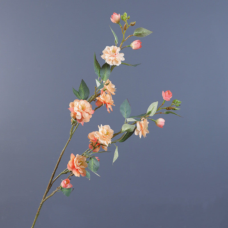 Tiges de camélia extra longues en vrac Branches de pulvérisation Fleurs en soie Artificielles en gros