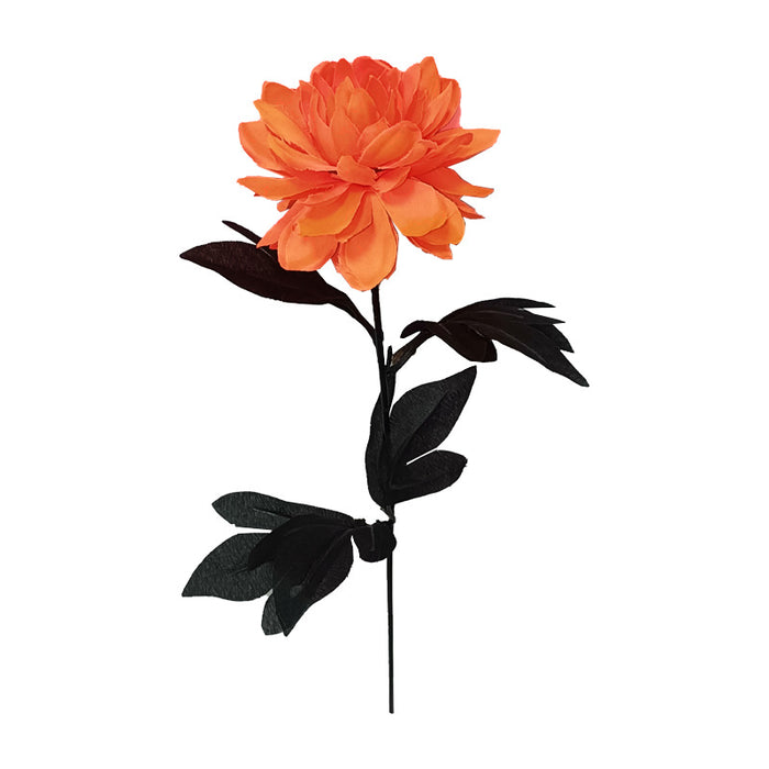 Bulk 10pcs 15" Halloween Dahlia Stems Halloween Flowers Artificial Wholesale