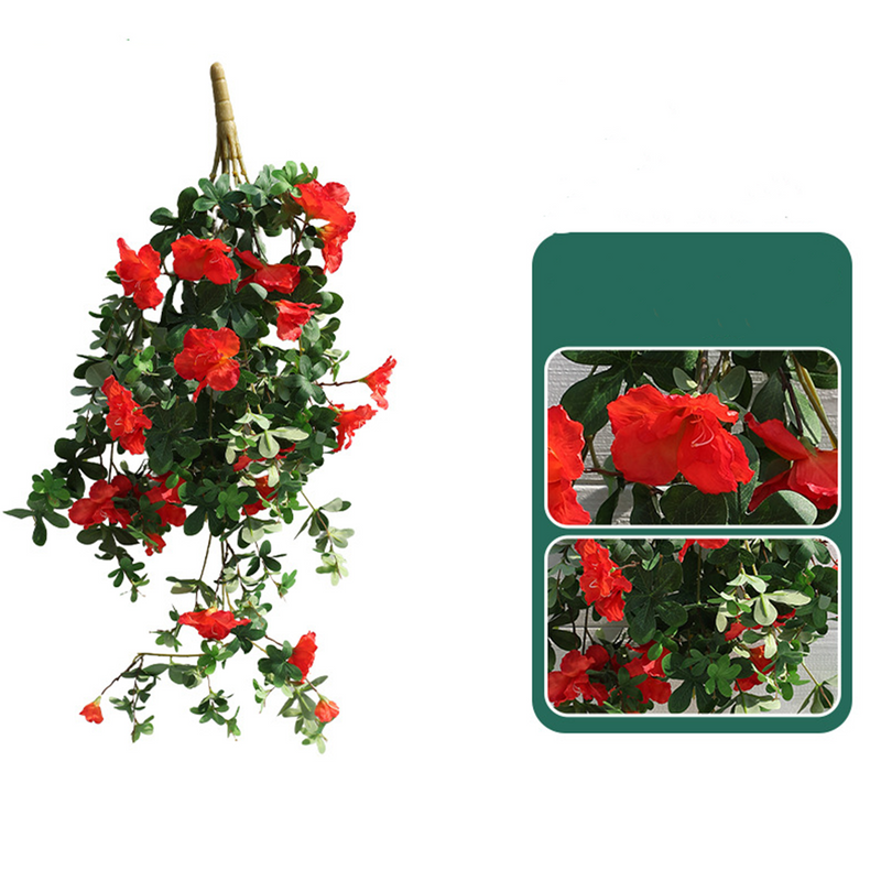 Bulk 40" Faux Hanging Azalea Bushy Flowers UV Resistant for Outdoors Wholesale
