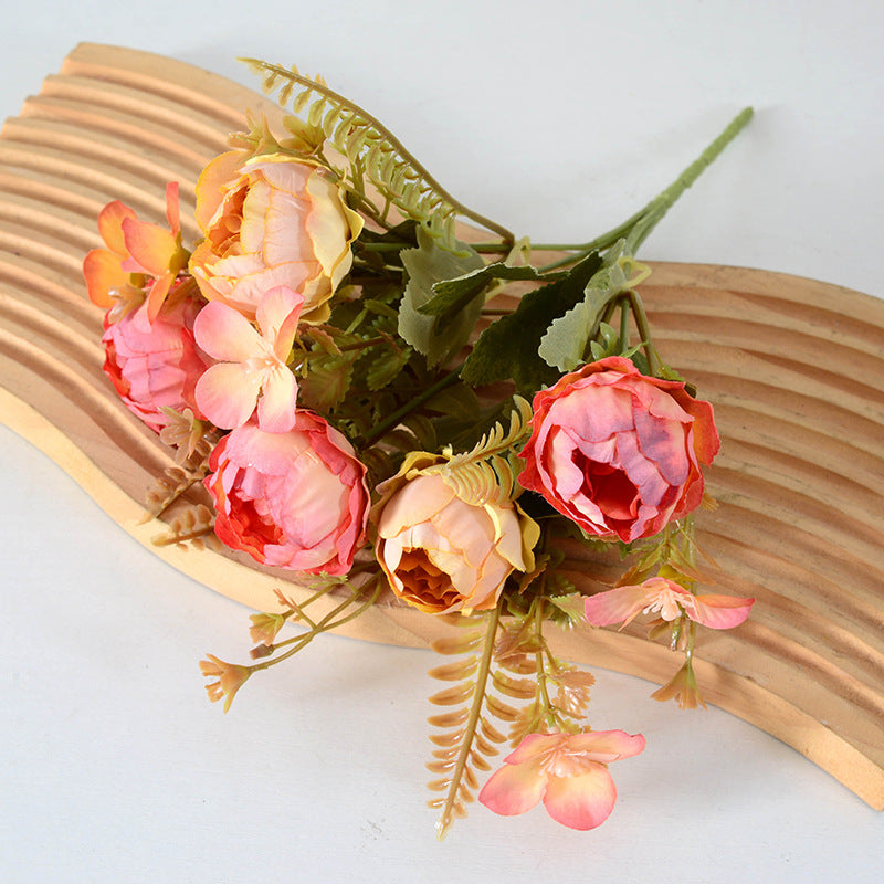 Bulk 11" Small Peony Bush Bouquet for Wedding Crafts Wholesale