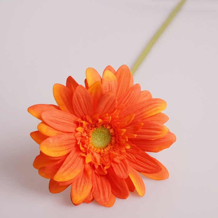 Premium 25.5" Real Touch Gerbera Daisy Stems - Lifelike Silk Floral Arrangements for Weddings & Home Decor