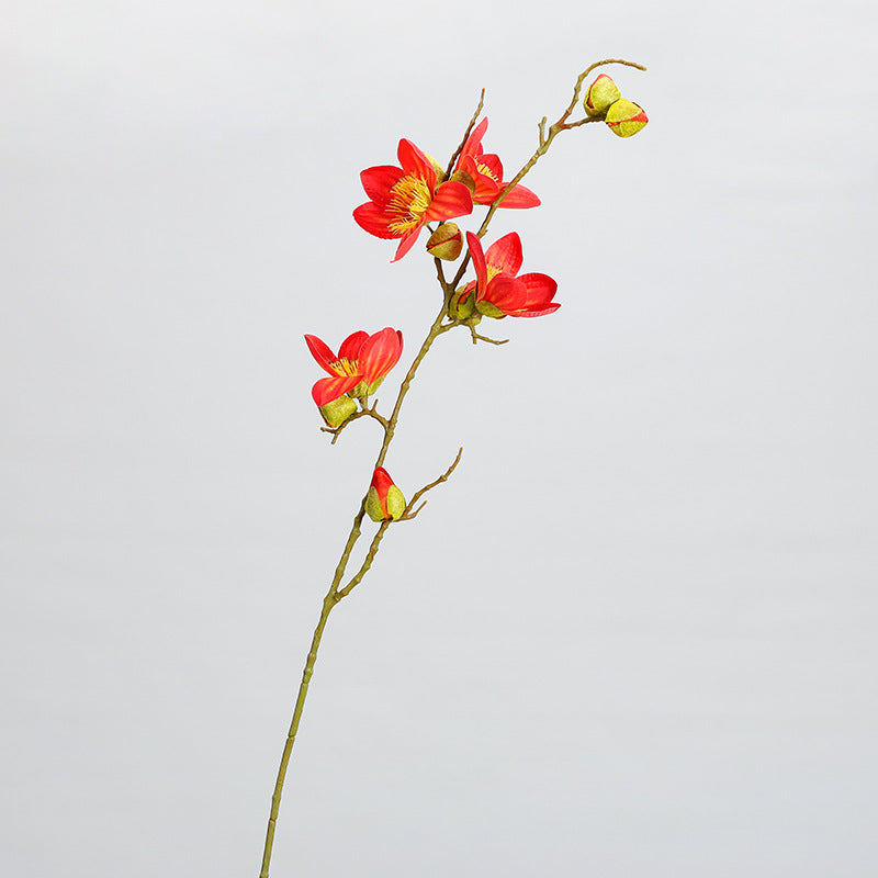 Bulk 35.4" Artificial Kapok Flowers Stems Branches for Tall Vase Autumn Decoration Wholesale