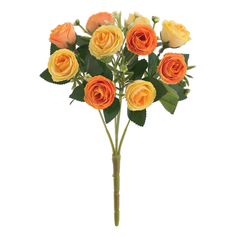 Bulk 11.8" Mini Rose Bush Bouquet for Wedding Crafts Wholesale