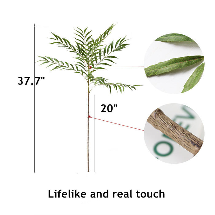 Bulk 37.7" Extra Long Palm Leaf Stems Real Touch Artificial Greenery Plants Wholesale