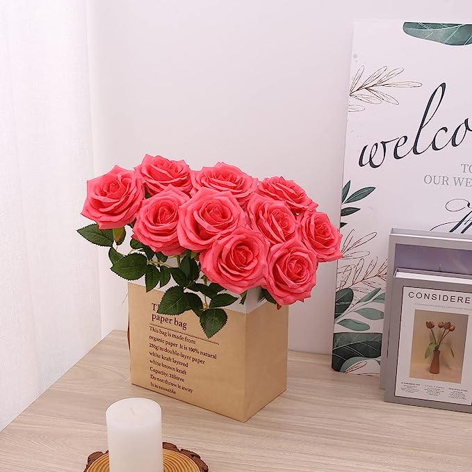 Tiges de roses artificielles améliorées 2025 Vente en gros de roses en soie