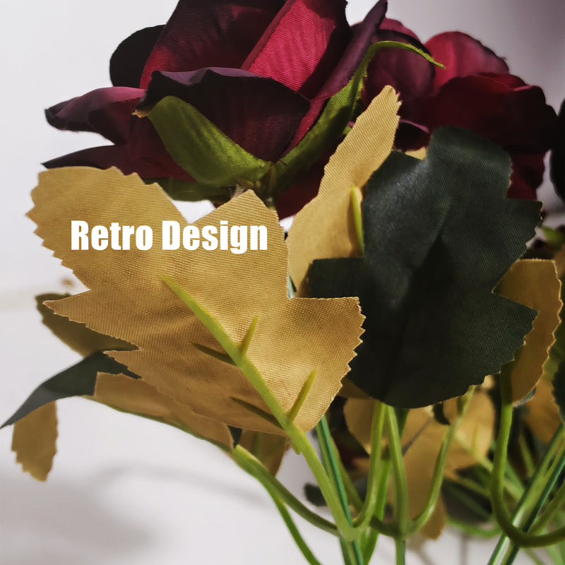 Bulk 11" Small Artificial Plum Peony Bush Stems for Table Centerpieces Wholesale