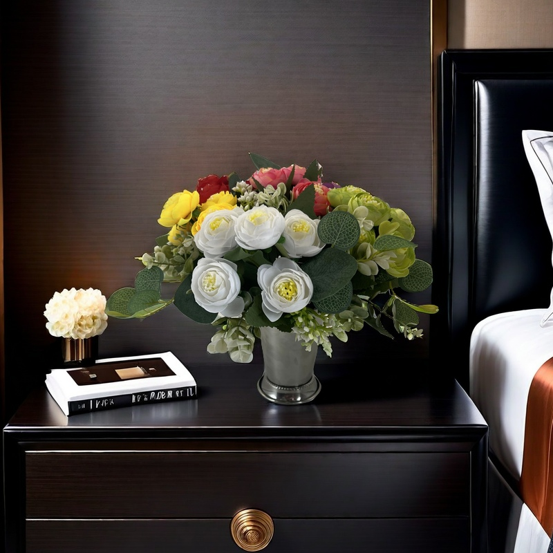 Bulk 10 Colors 10" Dreamy Small Peony Buds Bush Bouquets for Crafts Wholesale