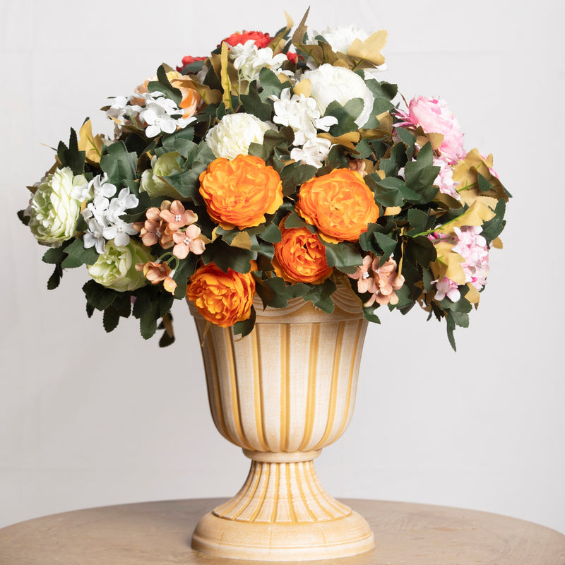 Bulk 16" Vintage Peony Bush Bouquet Mixed Hydrangea Retro Wedding Crafts Party Wholesale