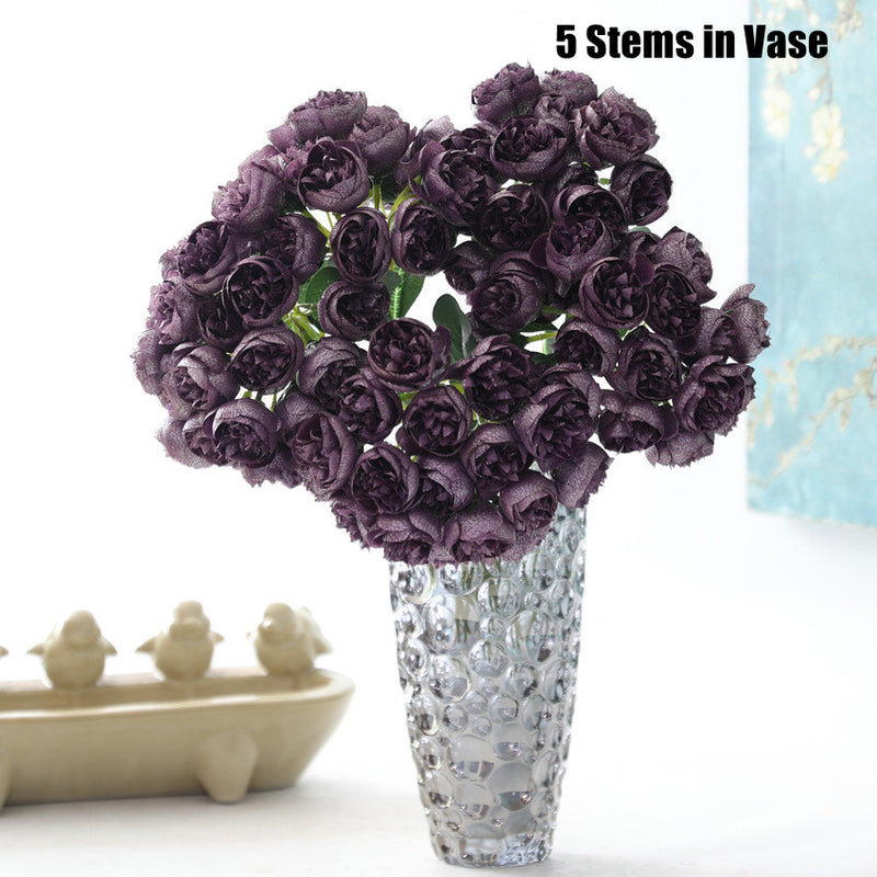 Bulk 2025 Modern Romance Wedding Shiny Peony Buds Bouquet for Wedding & Home Decorations