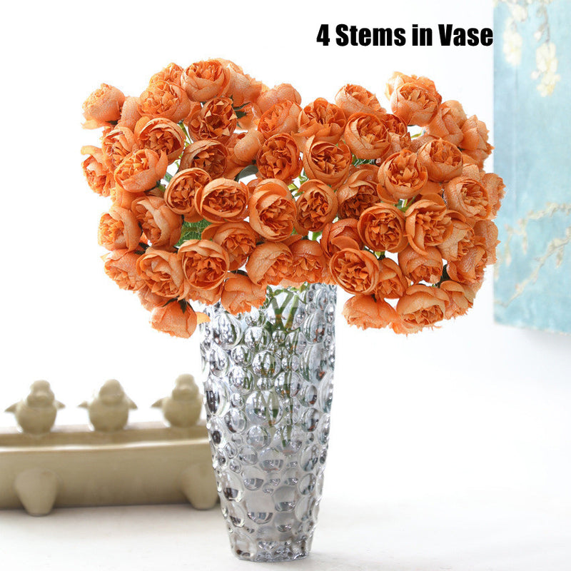 Bulk 2025 Modern Romance Wedding Shiny Peony Buds Bouquet for Wedding & Home Decorations