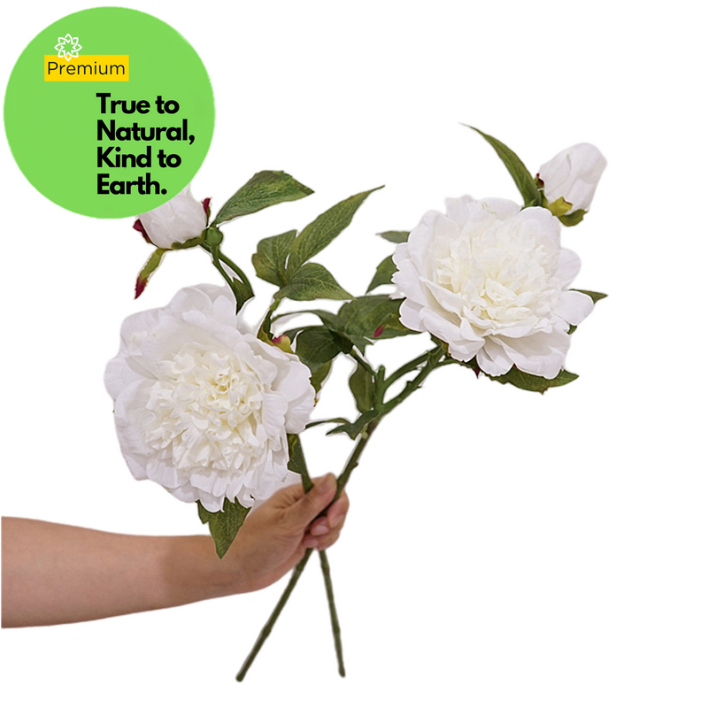 Tige de pivoine au toucher réaliste de qualité supérieure