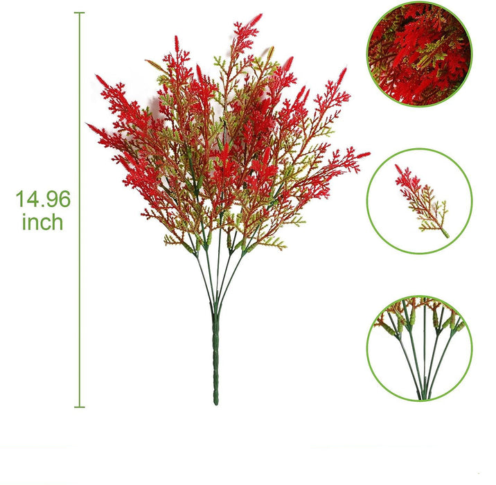 Bulk 12 Bundles Christmas Pine Bush Shrubs UV Resistant Plants for Outdoors Wholesale