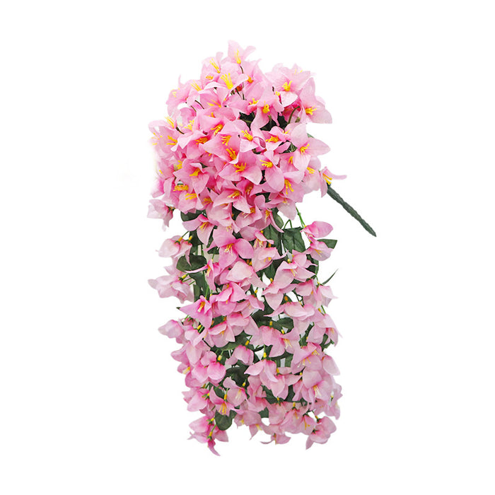 Bulk Bougainvillea Hanging Bush Artificial Flowers Plants for Outdoors Trailing Vines UV Resistant Autumn Decor Wholesale