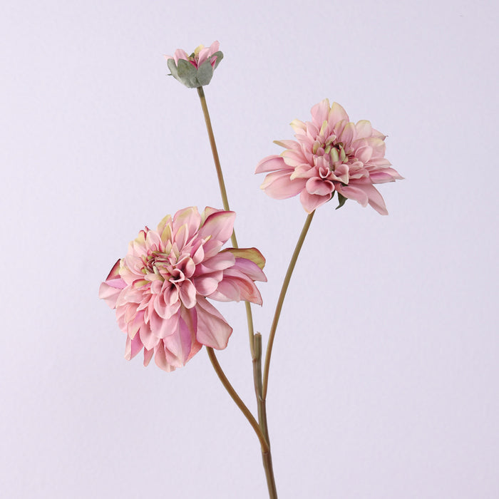 Bulk 26.7 inches Tall Retro Dahlia Spray Branch Faux Silk Flowers Wholesale