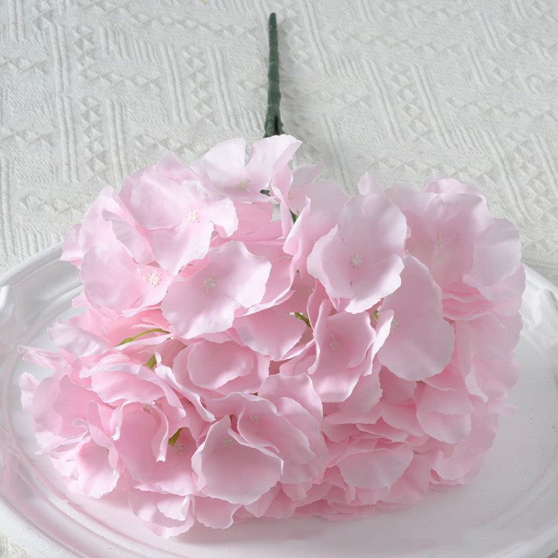 Bulk 17.7" Hydrangea Bush Bouquet Faux Silk Hydrangea Flowers Wholesale