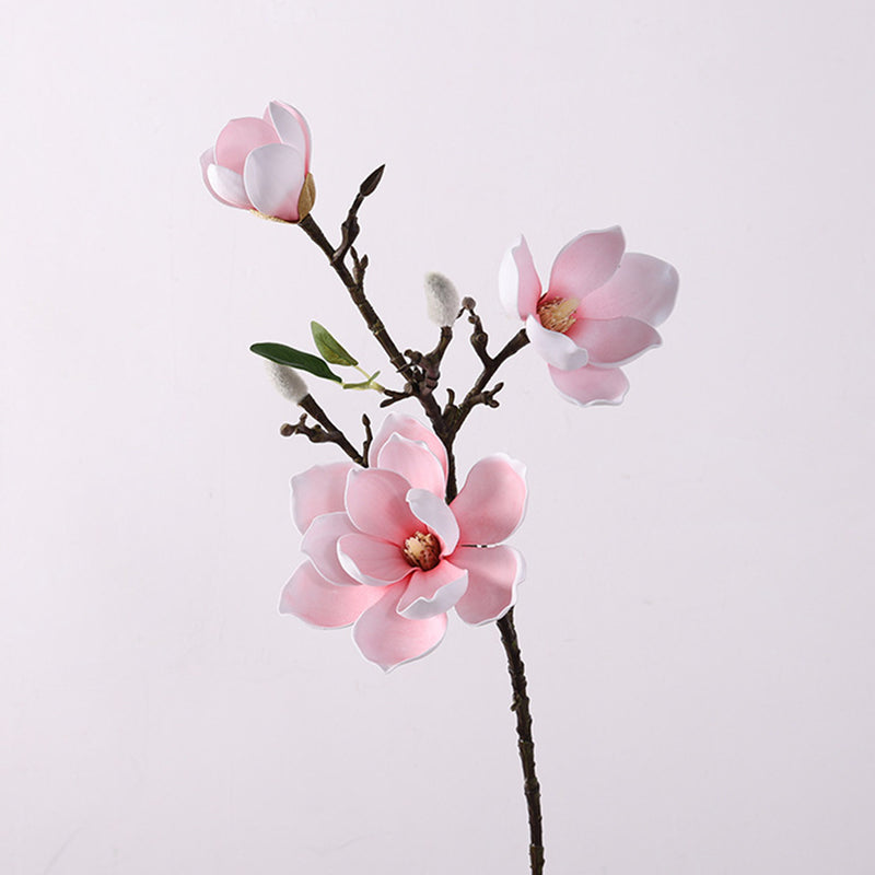 Bulk 27.5 inches Tall Magnolia Spray Stem Real Touch Flowers Artificial Wholesale