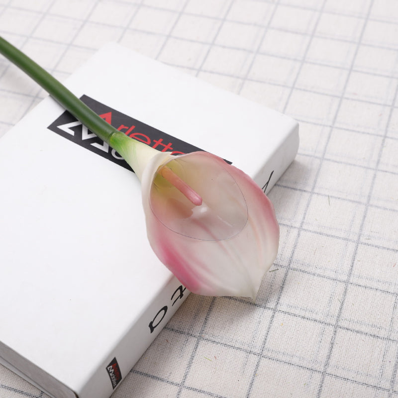 Premium 12pcs 25" Real Touch Calla Lily Bouquet  - Lifelike Floral Arrangements for Weddings & Home Decor