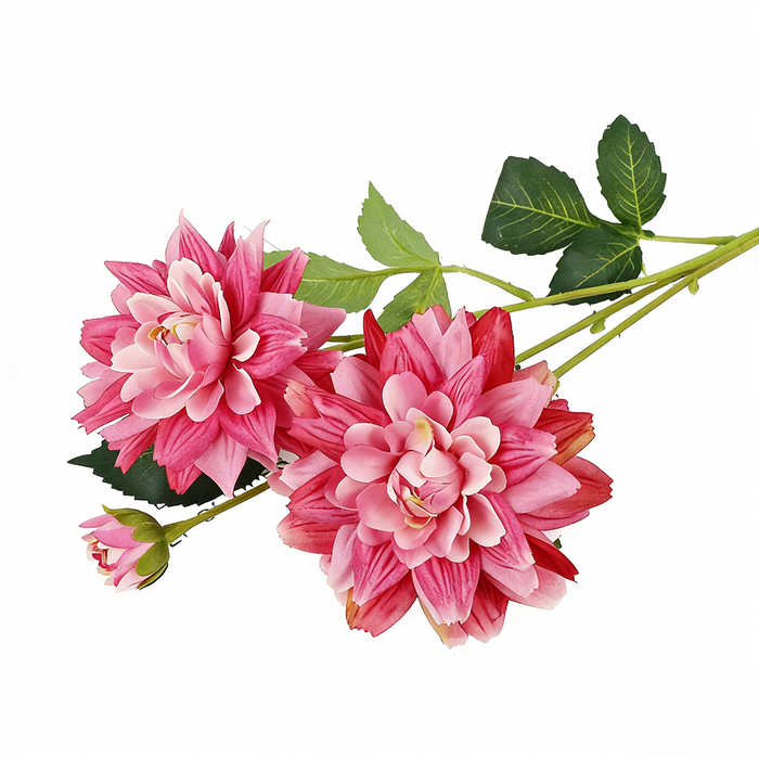 Premium 29" Large Real Touch Dahlia - Lifelike Silk Floral Arrangements for Weddings & Home Decor