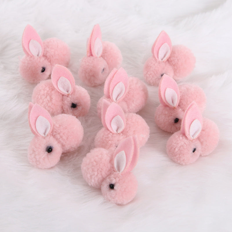 Bulk 10pcs Artificial Rabbits Holiday Ornaments for Easter Decorations Wholesale