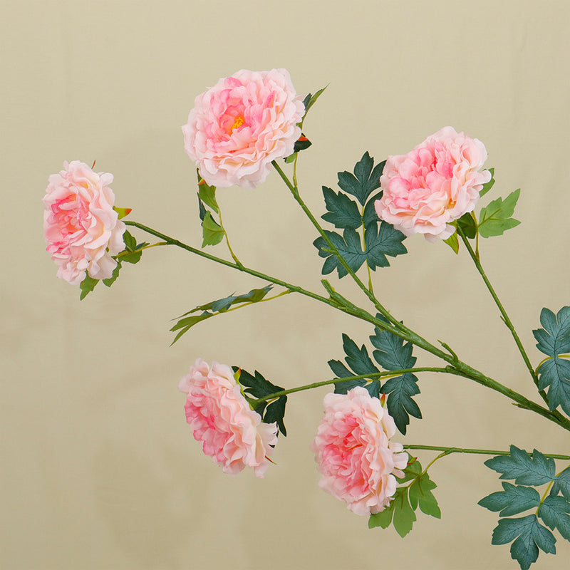 Bulk Extra Tall 50” Large Artificial Peony Flowers - Silk Faux Peonies for Home Decoration, Wedding, Living Room & Table Centerpieces Wholesale