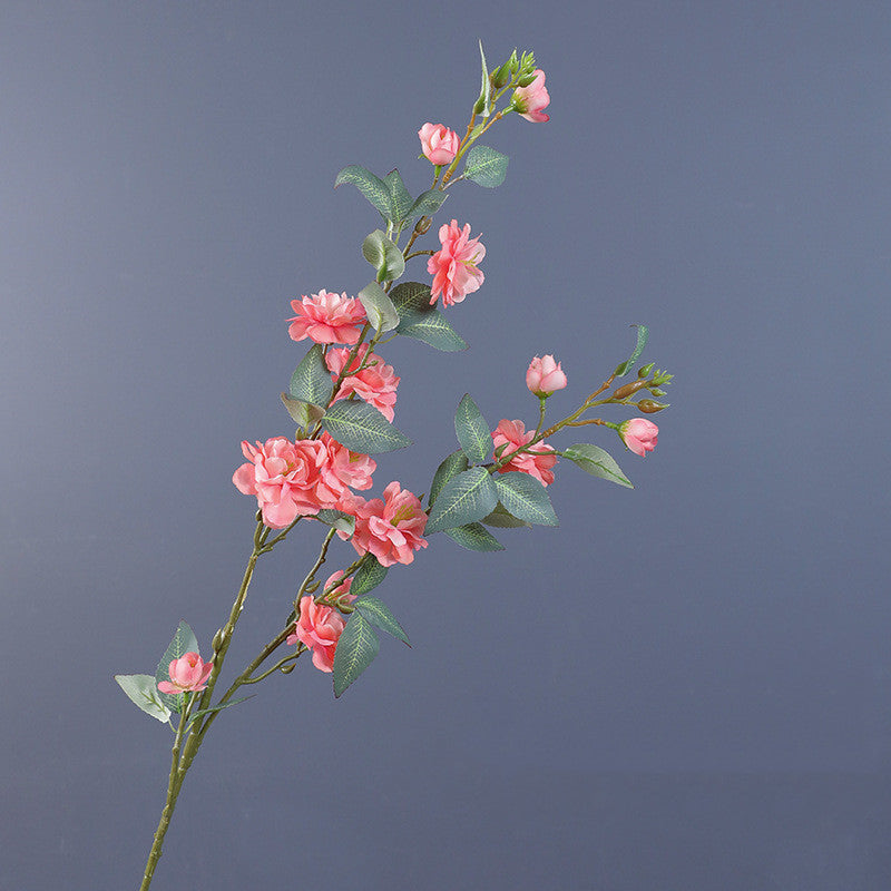 Tiges de camélia extra longues en vrac Branches de pulvérisation Fleurs en soie Artificielles en gros