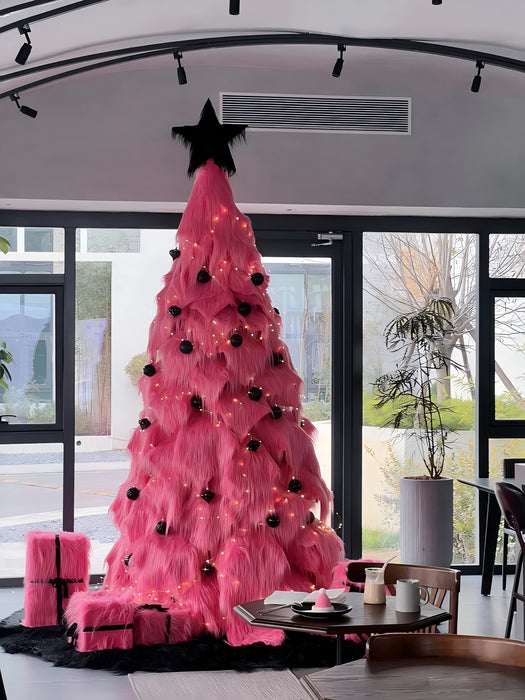 Bulk Exclusive Charming Plush Christmas Tree with Led Strings Assembling Christmas Tree Wholesale