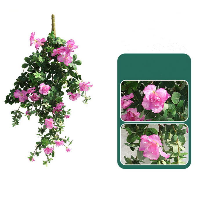 Bulk 40" Faux Hanging Azalea Bushy Flowers Rattan for Home Garden Room and Wedding Arch Decorations Wholesale