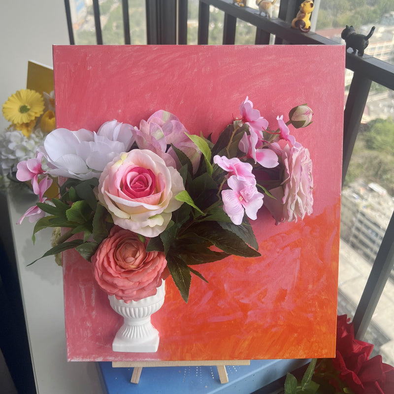 Bulk 13.7" x 15.7" Hand - Drawn Floral Wall Art: Exquisite Botanical Wall Decor Wholesale