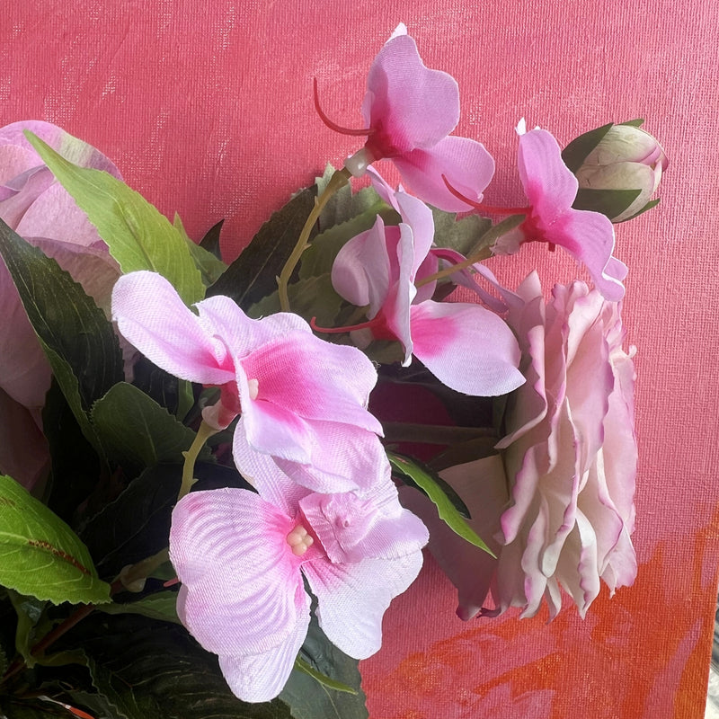 Bulk 13.7" x 15.7" Hand - Drawn Floral Wall Art: Exquisite Botanical Wall Decor Wholesale