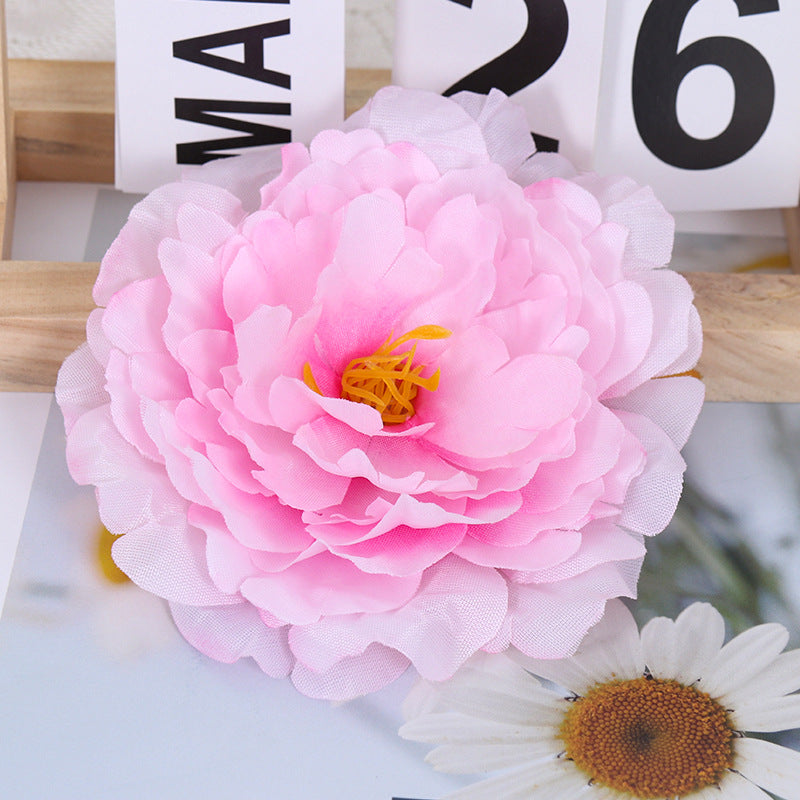 Bulk 2pcs Faux Peony Flowers Heads for Crafts Wholesale