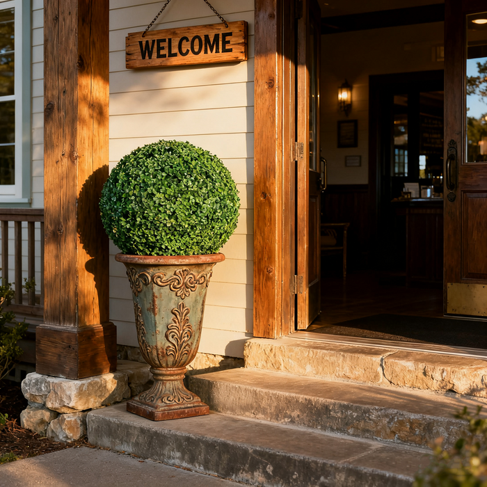 Bulk Artificial Boxwood Topiary Ball - Decor for Hotel Lobby & Reception Wholesale