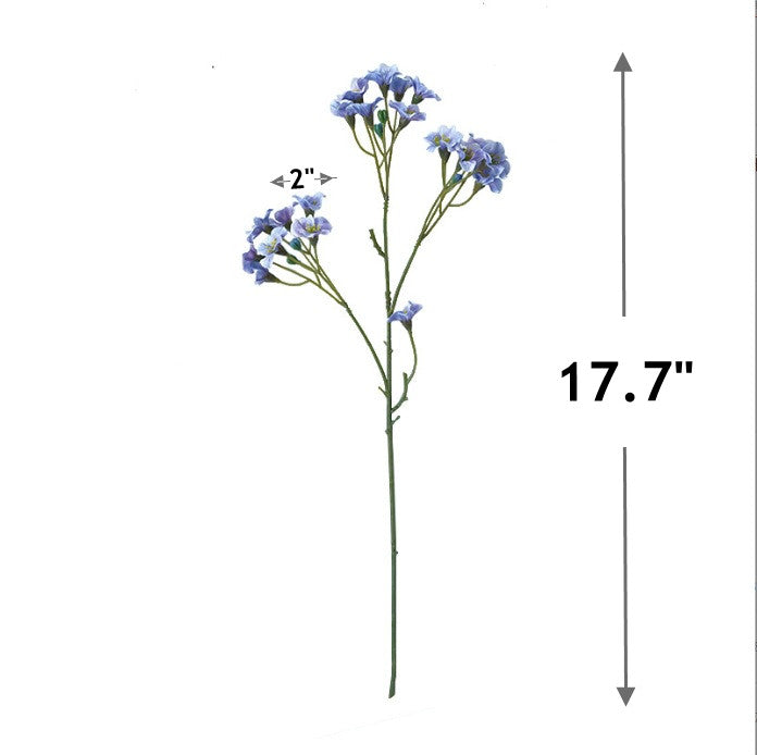 Bulk 2pcs Waxflower Stems Plum Floral Artificial Wholesale