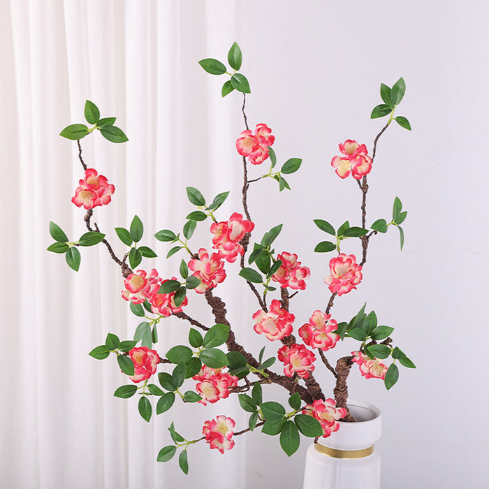 Bulk 31 inches Tall Plum Blossom Branch Stems Faux Silk Flowers Wholesale