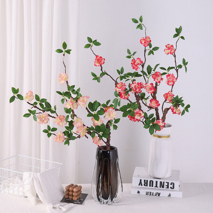 Bulk 31 inches Tall Plum Blossom Branch Stems Faux Silk Flowers Wholesale