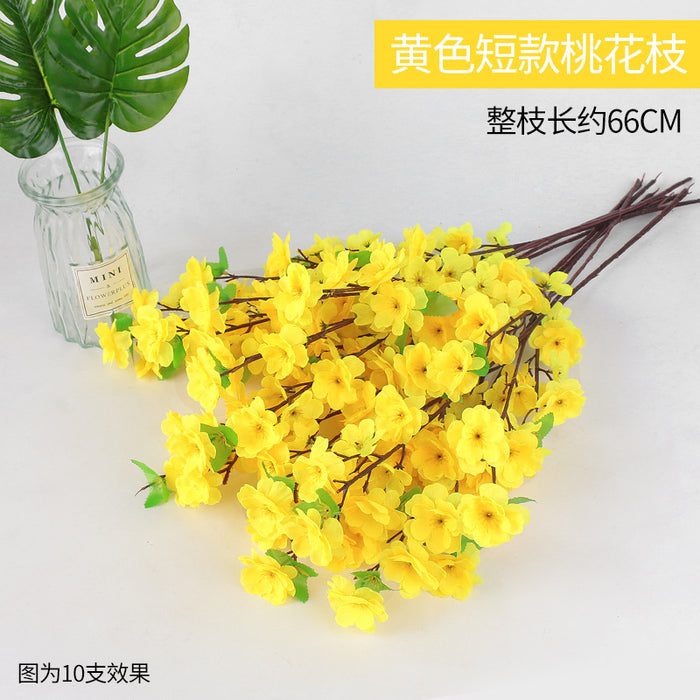 Bulk 10pcs Faux Plum Blossom Branches Stems Fake Spring Flowers Wholesale