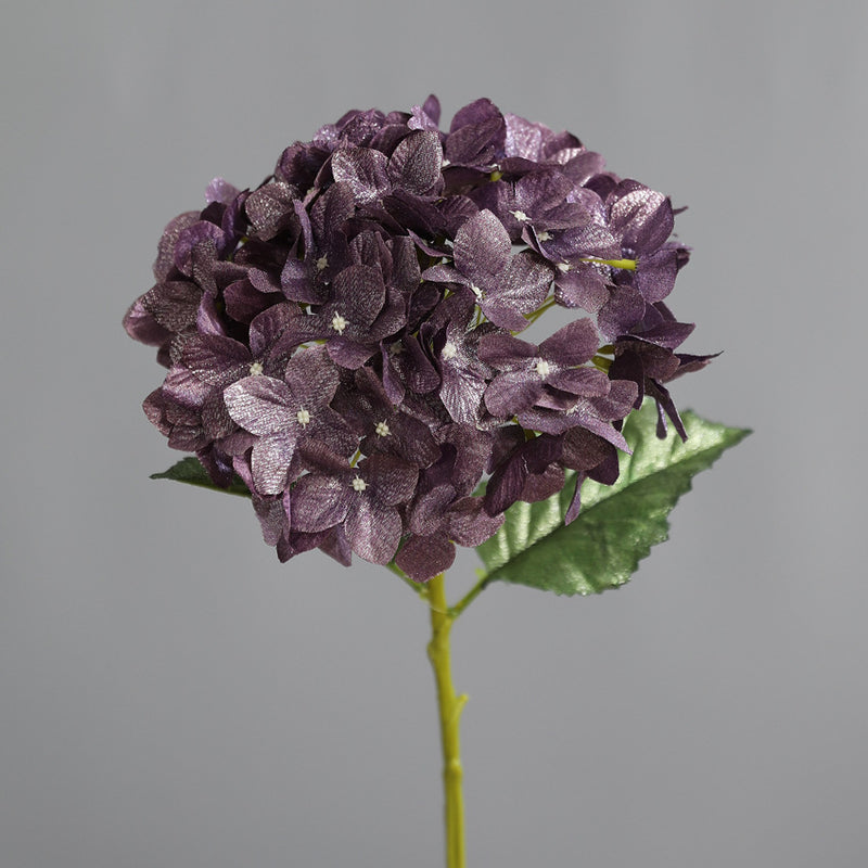 Bulk 2025 Modern Romance Wedding Shiny Hydrangea Stems for Wedding & Party Decorations