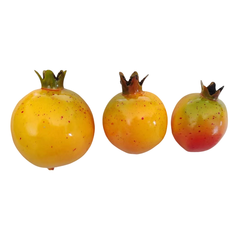 Lot de 3 grenades artificielles en vrac, fruits réalistes, vente en gros