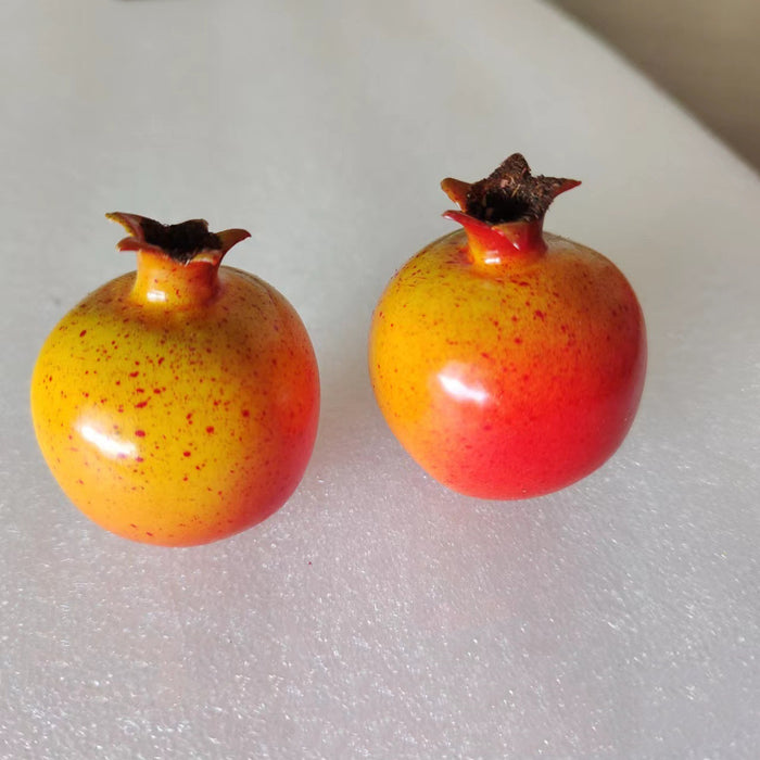 Bulk 3Pcs Bulk Artificial Pomegranate Lifelike Fruit Wholesale