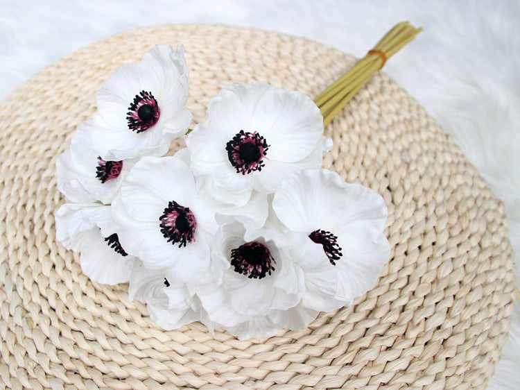 Bulk 10pcs 13 Inch Poppy Bouquet Real Touch Stems Artificial Poppy Flowers Wholesale