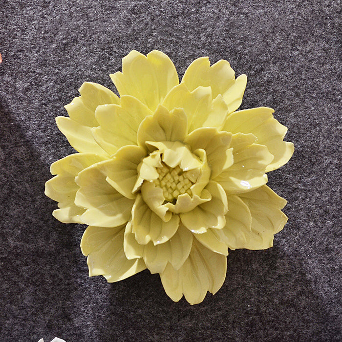 A granel 4,7 "flores de peonía de porcelana decoración colgante Artificial de cerámica al por mayor