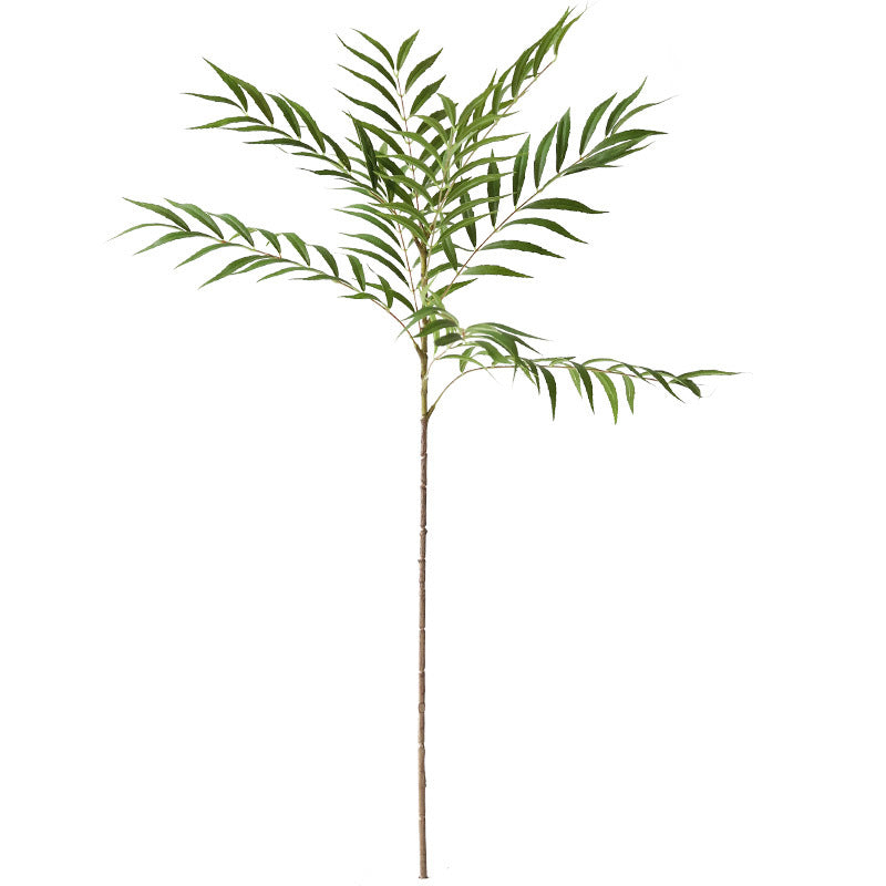 Tiges de feuilles de palmier extra longues en vrac de 37,7 pouces, plantes vertes artificielles au toucher réaliste, vente en gros 