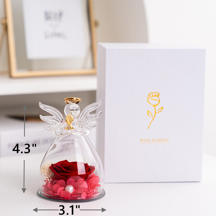 Bulk 3Pcs Preserved Rose for Women Birthday Gifts with Card and Jewelry Box Wholesale
