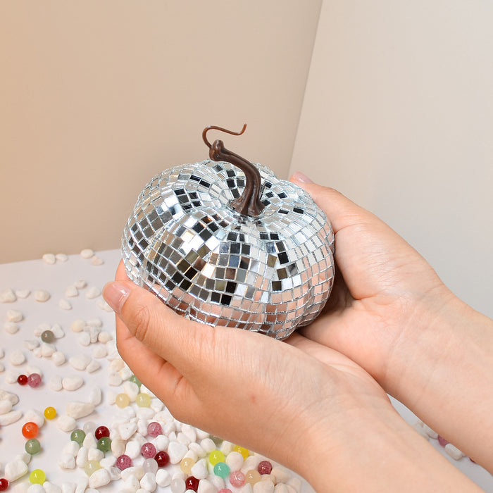 Bulk 5pcs Pumpkin Disco Bell Ornaments Groovy Decorations Wholesale