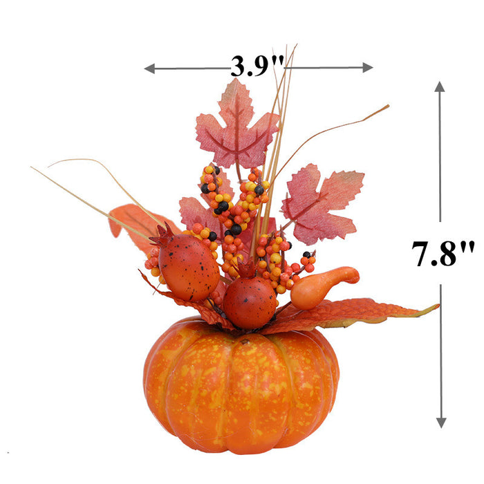 Bulk Set of 3pcs Pumpkin Table Centerpiece for Fall Harvest Halloween Thanksgiving Wholesale