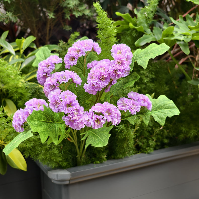 Bulk Artificial Forget-Me-Nots Bush - UV Resistant Wildflowers for Outdoor Hanging Baskets, Garden & Patio Decor Wholesaler