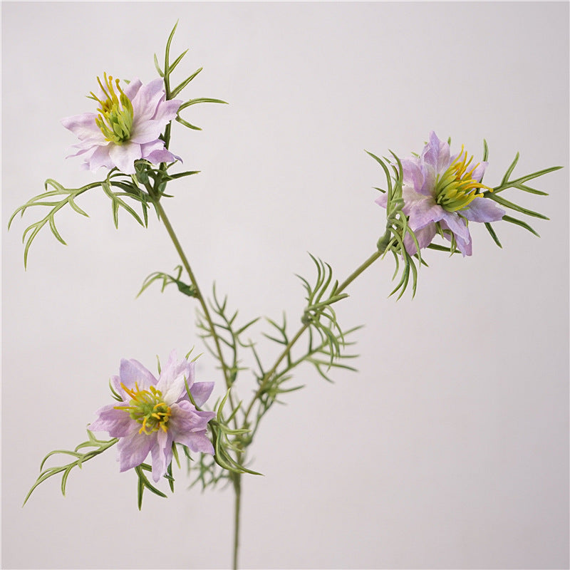 Bulk 27" Artificial Love‑in‑a‑mist Flowers Stems Wholesale