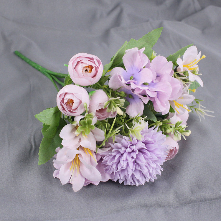 Bulk 12" Mixed Hydrangea Peony Chrysanthemum & Lily Bush Bouquet Wholesale