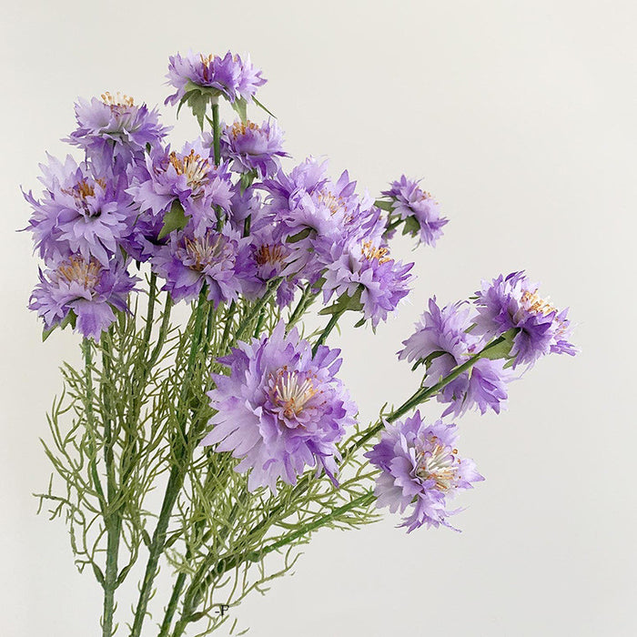 Bulk 22" Cornflower Stems Spray Artificial Silk Flowers Wholesale